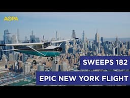 Flying the NYC Skyline in AOPA's Sweeps Cessna 182