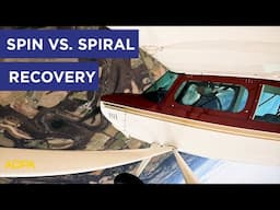 Airplane Spins vs. Spirals - Can you tell the difference?