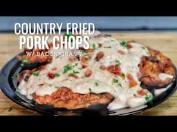 Get CRISPY Fried Pork Chops in Just 30 Minutes with Easy Bacon Gravy