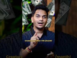 Your Favourite Creator Earns in Lakhs! #satishkvideos #motivational #earnmoneyonline