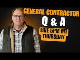 How To Build Your Own Home LIVE Q&A