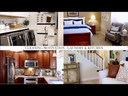CLEANING MOTIVATION | WEEKLY CLEANING | KITCHEN & LAUNDRY