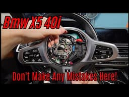 BMW x5: M1 and M2 Steering Wheel Buttons installation!