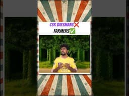 CSK Batsmans❌ Farmers ✅ | Mic Set #shorts