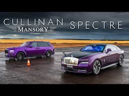 Rolls-Royce Spectre vs Mansory Cullinan DRAG RACE: V12 vs electric…