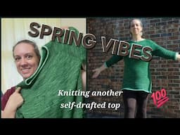 Green Yarn & Spring Vibes | Knitting a Lightweight Sweater