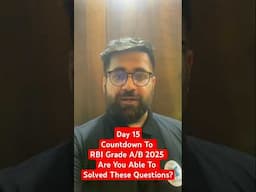 RBI Grade B Phase 2 Question Answer 2025 | RBI Grade B FM & ESI Current Affairs | RBI Grade A QA
