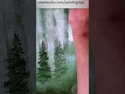 How to paint Deep Forest Path in the Mist | Acrylic Landscape Art #paintingtechniques #landscapeart
