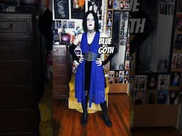 One of my blue looks from my new video #goth #gothic #blue #fashion #thrift