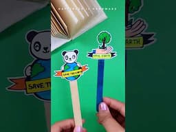 Earth Day special Craft - DIY Bookmark || Environment Day Craft ideas  #earthdaycraft #diybookmark