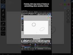 Grease Pencil interpolation -Blender 4.4 #tutorial #blendertutorial #animation #2danimation