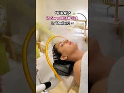 Tried *VIRAL* 16 Steps HEAD SPA in THAILAND 🇹🇭 🧖‍♀️ #shorts #ytshorts #headspa #bangkok