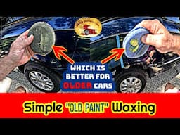 Simple No Fuss.. Waxing OLDER Cars, Trucks, Semi, Boat..NO MACHINE NO CLAY BAR...Which Wax Holds Up?