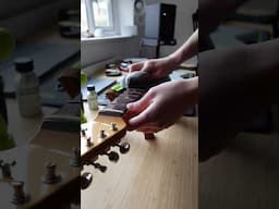 changing strings on my new stratocaster!