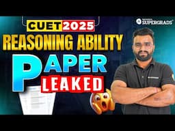 CUET 2025 GAT: Reasoning Ability Sample Paper ✍️| CUET 2025 GAT Most Expected Questions 🔎