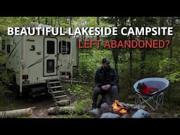 Campsite Left Abandoned? Quiet Retreat Deep in the Forest.