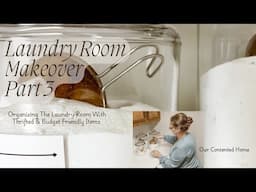 Laundry Room Makeover Part 3~Organize The Laundry Room Makeover