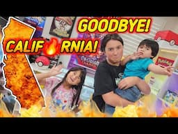 WE'RE LEAVING TO ANOTHER STATE! GOODBYE CALIFORNIA WILDFIRES! Emotional Vlog!