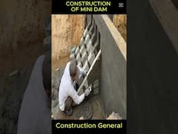 Construction Of Mini Dam #mini #construction #greenenergy