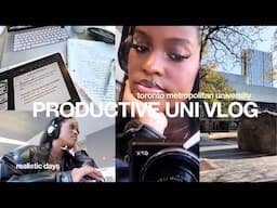 realistic week in the life of a uni student living in toronto | class + friends *toronto met uni*