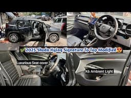 ✅ 2025 Skoda Kylaq Signature Modified✅ Kylaq base to top Modification✅ Kylaq Rear camera✅Skoda kylaq