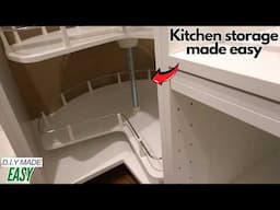How to assemble & install lazy Susan Carousel IKEA Utrusta