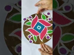 देवासमोर दररोज काढण्यासाठी बनवा सुंदर रेडीमेड रांगोळी | Ready Rangoli | Reusable rangoli #shorts