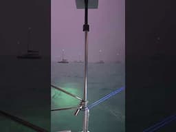 Storms while on a sailboat #boatlife #sailingfamily #storms #lightning #sailboat