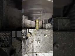 Quick parts on the lathe for this brass sculpture project we’ve been working on.