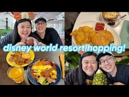 trying the best disney world food at the resorts! 😋 breakfast buffet, resort hopping, lounges 🍔🍜🍳