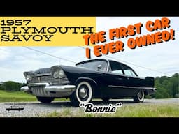 My Very First Car! 1957 Plymouth Savoy Club Sedan. Vintage Forward Look MoPar History, Memories, USA