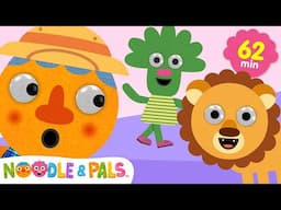 The Animal Alphabet & Hide and Seek Around The House + More | Fun Kids Songs! | Noodle & Pals