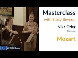 Nika Oder - Mozart G major Concerto - MASTERCLASS
