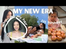 Why I chopped my hair + Isla's FIRST birthday