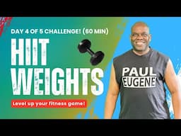 Day 4 of 5 Fitness Challenge – Dumbbell HIIT Workout for Fat Burn & Tone