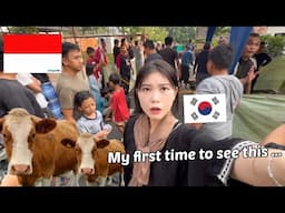 My First Time Witnessing Idul Adha in Indonesia 🇮🇩 | I Was Shocked by the Animal Sacrifice