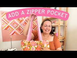 How to Add a Zipper Pocket to Any Bag!