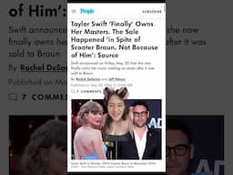 Taylor Swift Purchased Her Masters!! IN SPITE OF SCOOTER!!
