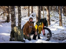 Bike Packing In Winter Freezing Temperatures Bushcraft Campfire