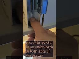 how to remove  ikea / maximera drawer easy tutorial