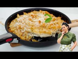 😋 Pasta cremosa con bechamel, pollo y almendras – ¡La cena perfecta!🍝🔥
