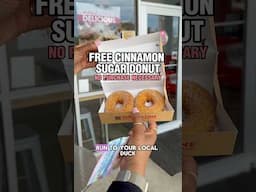 FREE DONUT AT DUCK DONUTS TODAY ONLY!! 😱