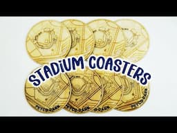 DIY Petco Park Resin Coated Wood Laser Engraved Coaster