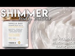 Natural Glow Shimmer Body Butter w/ Vit C, Bakuchiol, Niacinamide - FREE Recipe - NO MELT!
