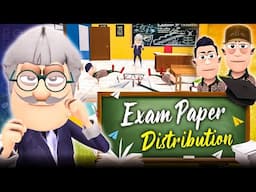 Exam Paper Distribution 📝😜 | Back To School | @KomedyKeKing | School Days | Smokhan Comedy