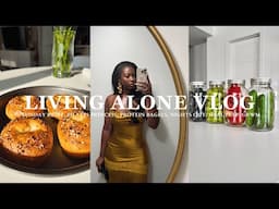 LIVING ALONE VLOG | Sunday Reset, Pilates Princess, Protein Bagels, Nights Out, Meal Prep & More!