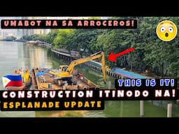 Construction ng Esplanade Umabot na sa Arroceros Forest Park! Ang bilis ng construction! 🇵🇭