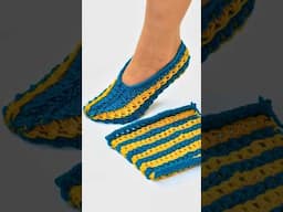 Easy Knitted Slippers from 2 loops Miarti🧶