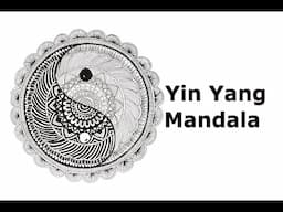Mandala Art: Yin Yang Mandala  | JK Arts Classes #09