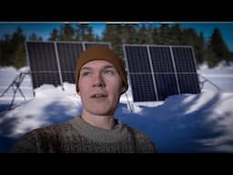 Off-Grid Winter Cabin // Log Cabin Building